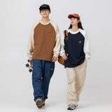 Unisex Hoodie Autumn New Contrast Color Sweatshirt