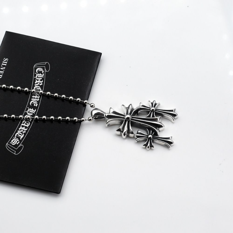 Chrome Hearts Necklace Vintage Cross Pendant Men's and Women's Necklaces
