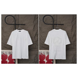 Ch hip-hop t-shirts - ss spring/summer ch cross appliqué embroidered print american style pure cotton short sleeve t-shirt - versatile