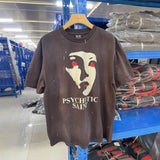 saint m t shirts s.m vintage portrait graphic crew neck short sleeve top