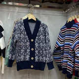 Women Knitwear Autumn and Winter V-neck Sweater Female Loose Knitted Cardigan