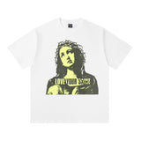 saint m t shirts s.m. "thorny goddess" graphic crewneck pullover tee
