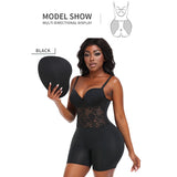 Shapewear bodysuit Butt-enhancing lace bodysuit