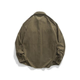 Unisex Jacket Loose Multi-Pocket Workwear Jacket