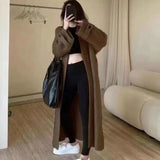 Women Knitwear Autumn and Winter Sweater Coat Loose Knitted Cardigan