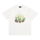 Drew house tshirt r collection d@ew floral print crew neck pullover short sleeve wholesale