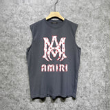 Amiri tank top cashew flower large simple logo printing