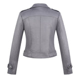 Women Leather Jacket Suede Jacket Autumn Motorcycle Clothing Short Jacket