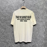 Amiri t shirts smoke gray wolf printing short sleeve