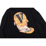 Vlone Hoodie Autumn/Winter Portrait Pattern Hooded Sweater