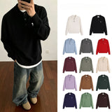 Ami araunrif couple love polo collar autumn and winter embroidered knitting shirt collar wool sweater long sleeves