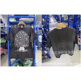 saint m t shirts s.m cartoon print crew neck pullover short sleeve top
