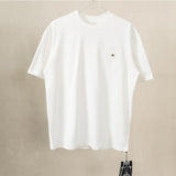Ch hip-hop t shirts summerchstereo leather embroider american high street couple casualeasiest for matchheavy industry