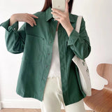 Women Jacket Spring Leisure Washed-out Denim Jacket Coat