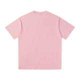 Drew house t shirt d@ew cartoon shark pattern round neck pullover short sleeves