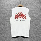 Amiri tank top tokyo bones print
