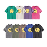 Drew house tshirt r collection d@ew moisturewicking, distressed smiley face graphic, crew neck, pullover, short sleeve wholesale single piece