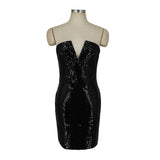 Women's Evening Gown Sexy Sequined Women's Clothing Dress