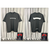Ch hip-hop t shirts ch short-sleeved casual cross flower sanskrit logo loosecasualpure cotton american heavy weight short-sleeved