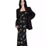 Women Dresses Summer Sexy Hip Skirt Floral Strap Dress