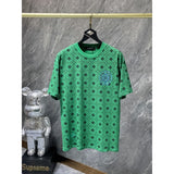 Ch hip-hop t shirts trendy ch full printed cross short sleeve couple loosecasualpure cotton american heavy weight