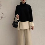 Women Knitwear Autumn and Winter Turtleneck Knitwear Loose Sweater