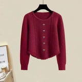 Women Knitwear Spring and Autumn Tassel Retro Bowknot Knitted Sweater Sweater