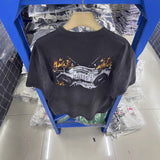 saint m t shirts s.m. burnt-out recorder crewneck pullover short sleeve