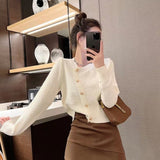 Women Knitwear Fall/Winter Slim-Fit Knitted Cardigan