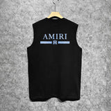 Amiri tank top with crayon horizontal stripes printing