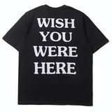Hip-hop t-shirts, short-sleeve kanye-style minimalist letter print casual tee, trendy apparel