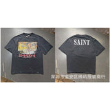 saint m t shirts s.m cartoon series graphic crewneck pullover short sleeve t-shirt