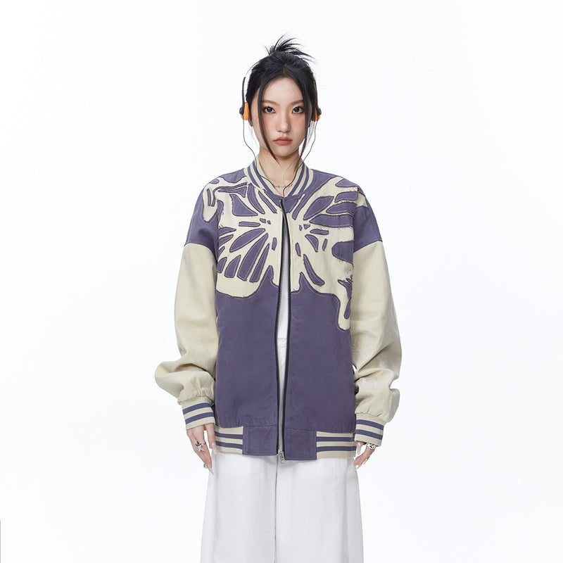 Unisex Jacket Autumn Three-Dimensional Stitching Pattern Jacket