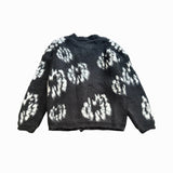 Saint m t sweater fall and winter s.m cobranded series pattern mohair sweater