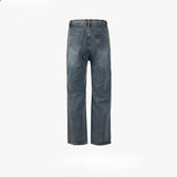 MIJKO Men's Vintage Pants MIJKO Trousers High Street Men's and Women's Spliced Jeans