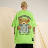 Men T Shirt Hiphop Short Sleeve T-shirt Oversize Hip Hop Half Sleeve Tee