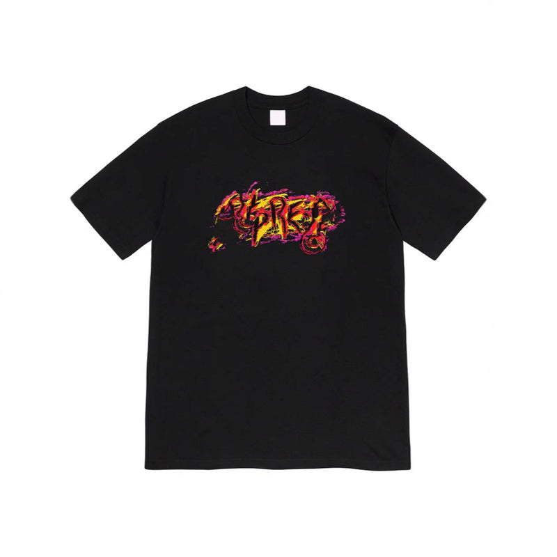 Mens T-shirts 20FW Scratch Tee LOGO Crew Neck Short Sleeve T-Shirt Cotton Crew Neck