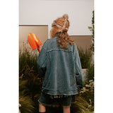 Unisex Jacket Vintage Washed Denim Jacket Loose Jacket