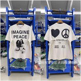 saint m t shirts s.m cartoon print crew neck pullover short sleeve top