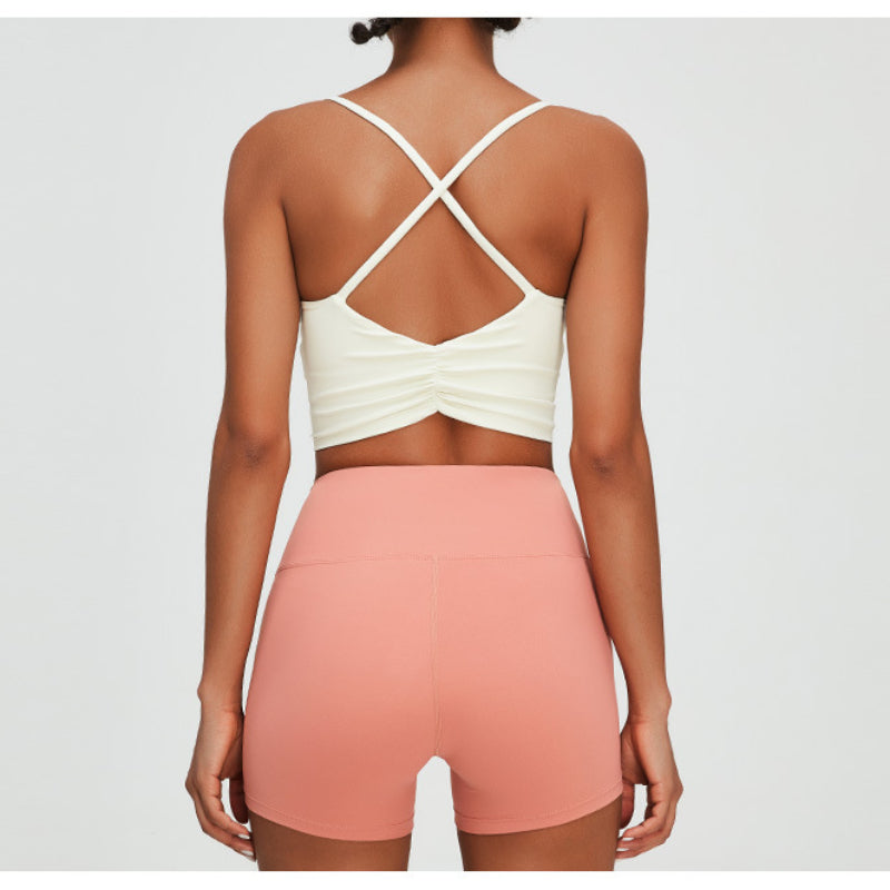 Women Yoga Sports Shorts Breathable Quick-Drying Running Workout Shorts