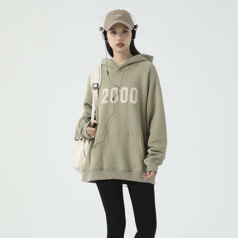 Unisex Sweater Autumn Letter Hooded Sweater