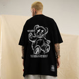 Men T Shirt Bear Oversize Couple Short Sleeve T-shirt