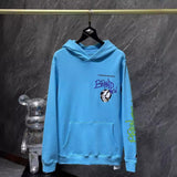 Chh Chrome Hearts Hoodie Autumn/Winter Sanskrit Alphabet Graffiti Embroidery Mouth Print Casual Loose Hooded Sweater