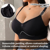 Full figure bra seamless push-up to prevent sagging