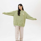 Unisex Hoodie Autumn Foaming Patchwork Sweater