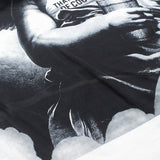 Hip-hop t shirts american high street angel printing distressed washed retro short-sleeved t-shirt loose half-sleeved t