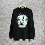 Amiri Long Sleeved Shirt Printed Trendy Pure Cotton