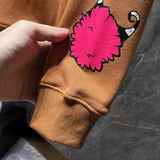 Chh Chrome Hearts Hoodie Autumn/Winter Sanskrit Alphabet Graffiti Embroidery Mouth Print Casual Loose Hooded Sweater