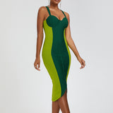Women Evening Dress Sexy Slim Fit Bandage One-Piece Dress Camisole Gown