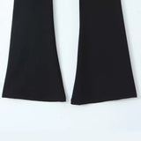 Women Pants Spring/Summer Stretch Flared Pants Trousers